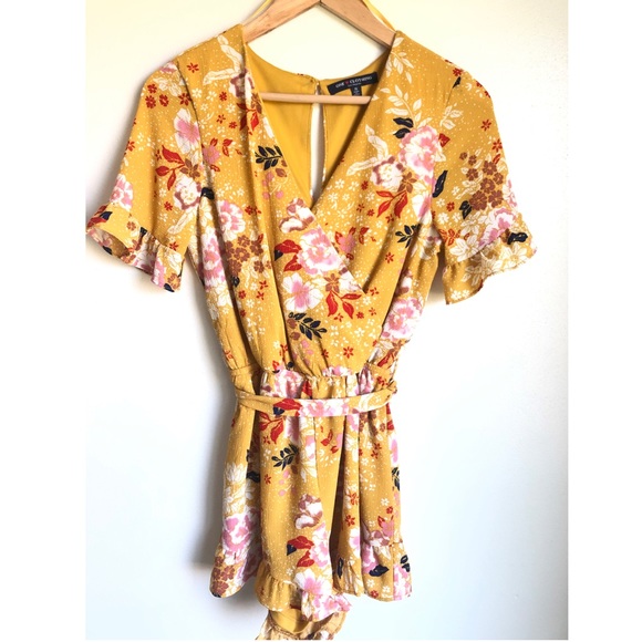one clothing Other - One Clothing LA Floral & Yellow Summer Romper